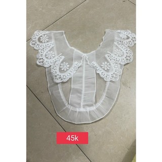 Cổ áo giả phối ren, cổ ren may áo váy nữ