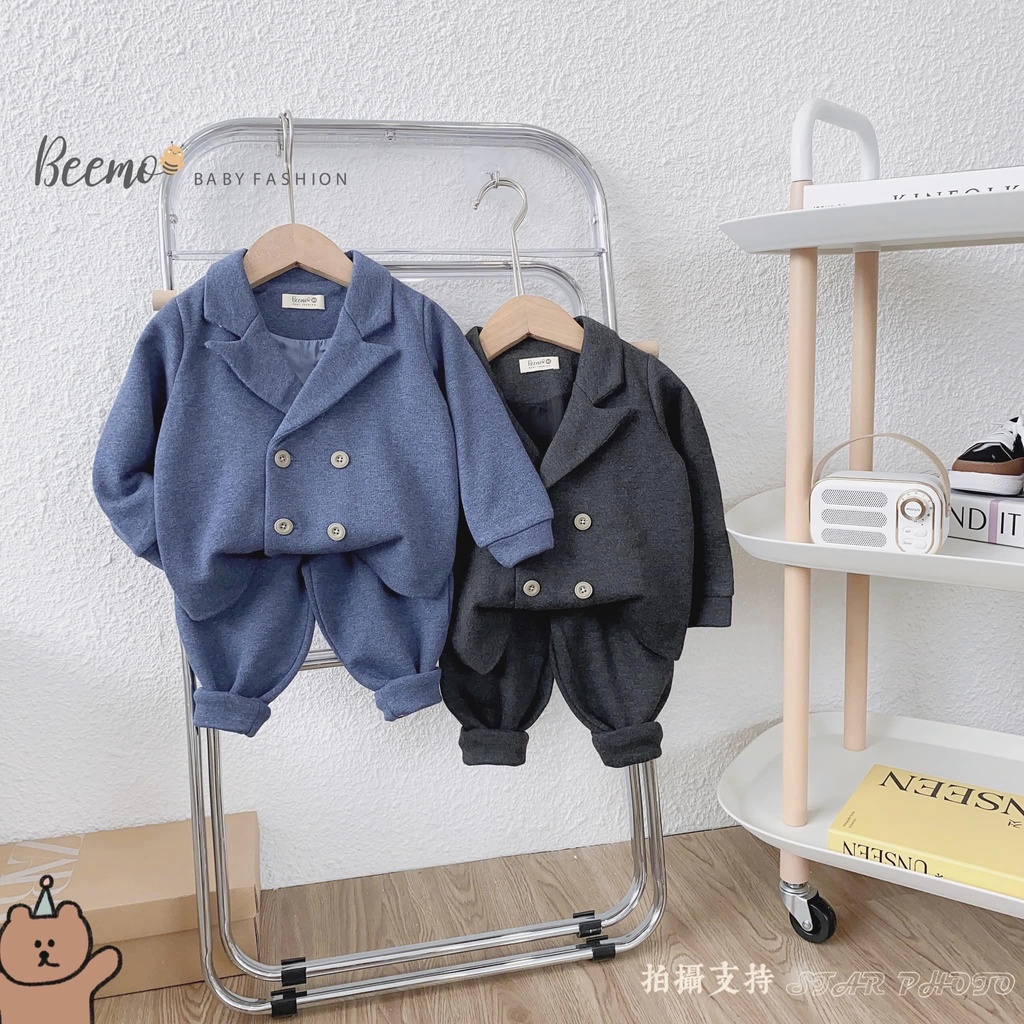 Bộ vest nỉ Beemo thiết kế sang trọng cho bé trai