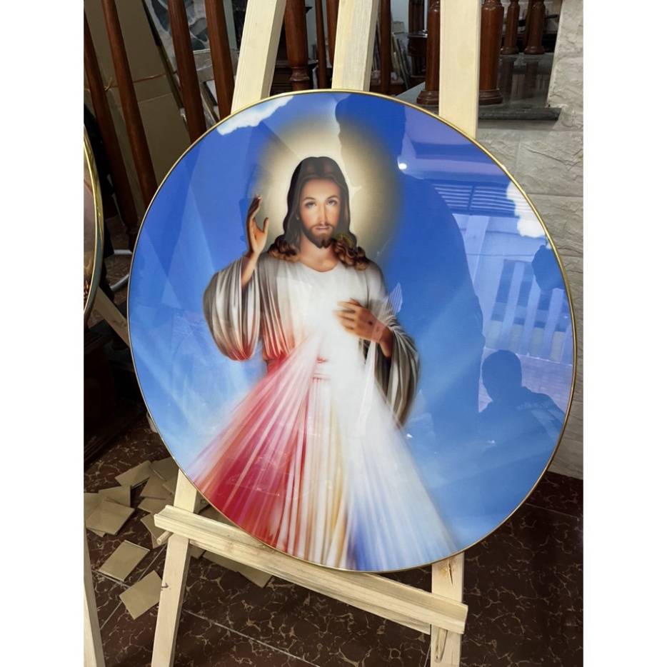 Tranh Treo Tường Tráng Gương Tranh Công Giáo Trang Trí Phòng Khách Phòng NGủ Làm quà tân gia Sang Phòng Ngủ Cầu Nguyện