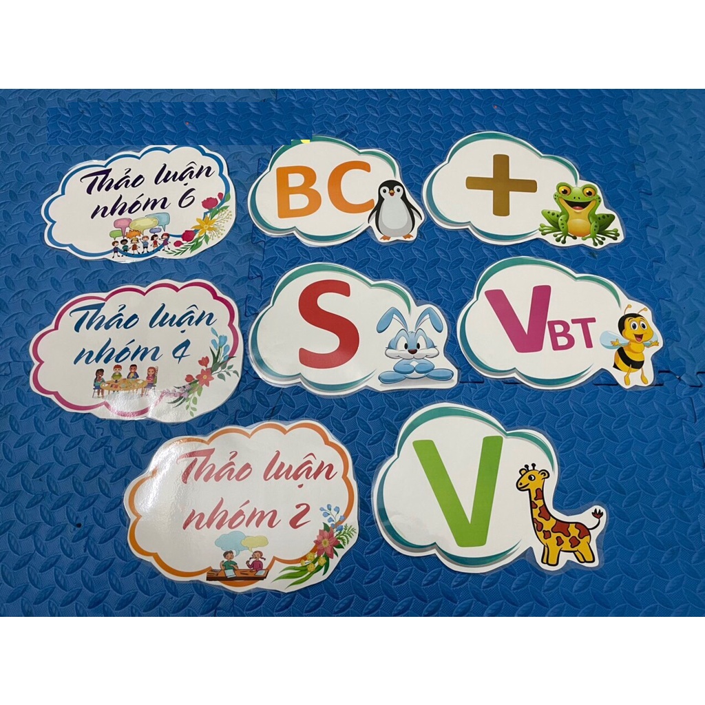 Sét 8 hiệu lệnh . Giáo cụ hỗ trợ giáo viên dạy học khối tiểu học