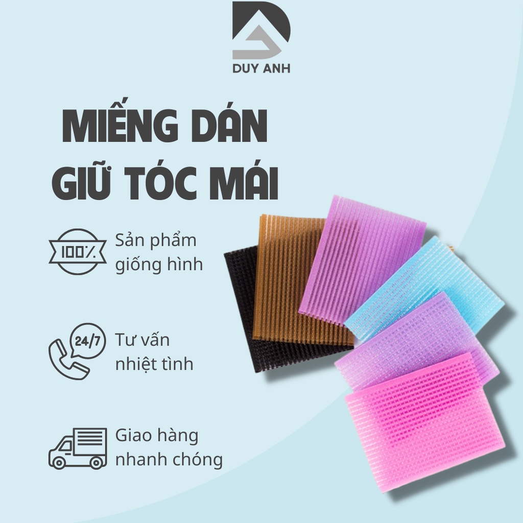 Combo 2 miếng dán giữ tóc mái thiết kế đơn giản tiện dụng, miếng dán tóc mái khi rửa mặt trang điểm