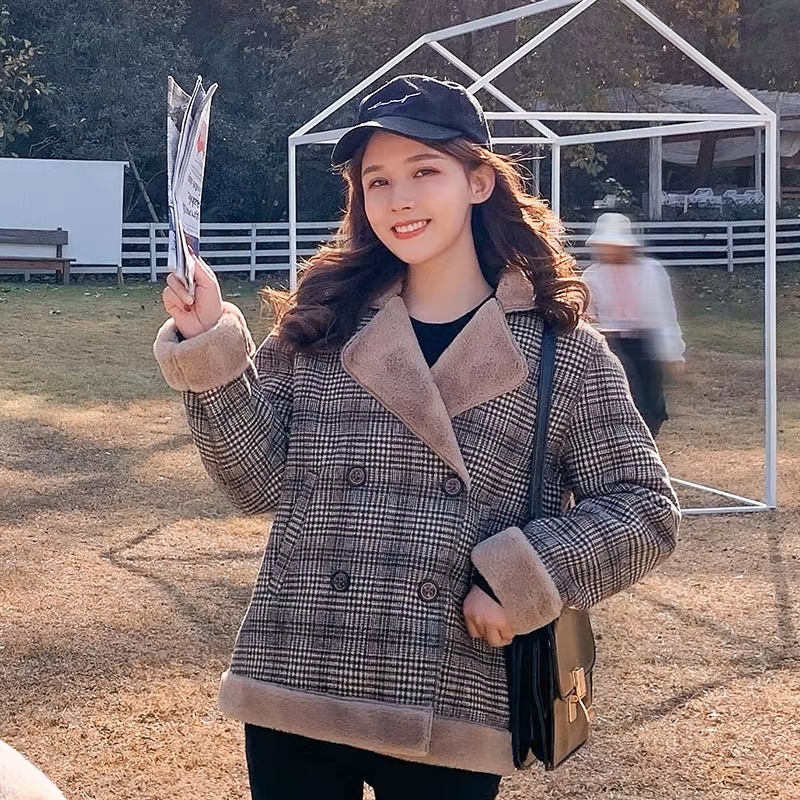 Áo khoác nữ dạ kẻ caro lót lông cao cấp siêu dày siêu ấm HÀNG CHUẨN CAO CẤP LOẠI 1 Hot 2023