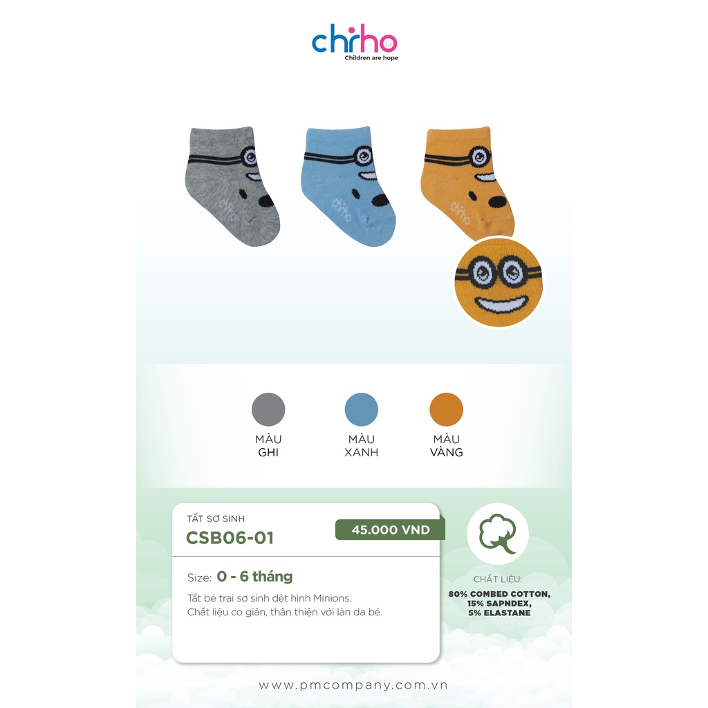 Chiho - Set tất chân cho bé 0-6M