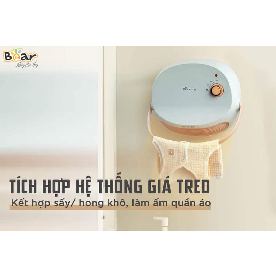 Máy sưởi chống nước , quạt sưởi để bàn Bear DNQ-A19B1, cao cấp chính hãng BH 12 tháng
