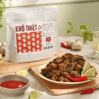 Khô bò cục homemade - cay vừa - 220gr