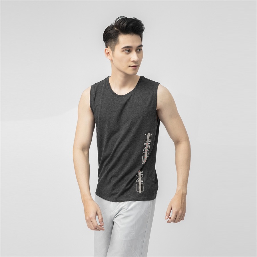 Áo tank top basic ARISTINO chất liệu cotton mềm nhẹ , thấm hút mồ hôi - ATT010S1