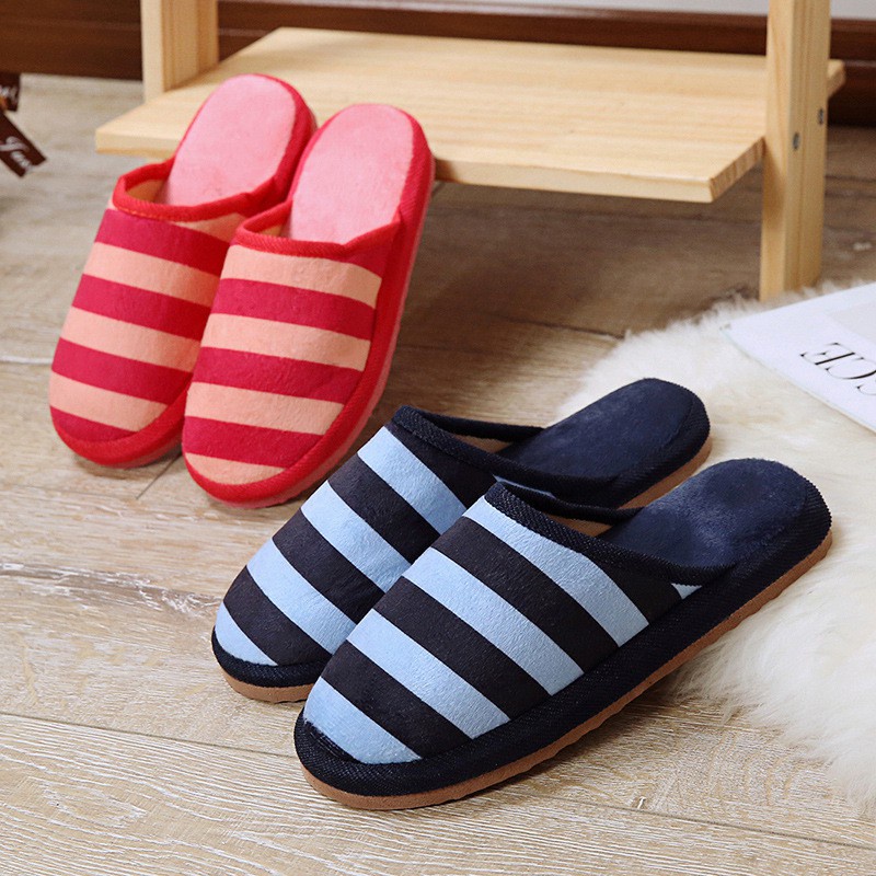 Dép bông đế xốp đi trong nhà chống trơn, chống lạnh cho mùa đông