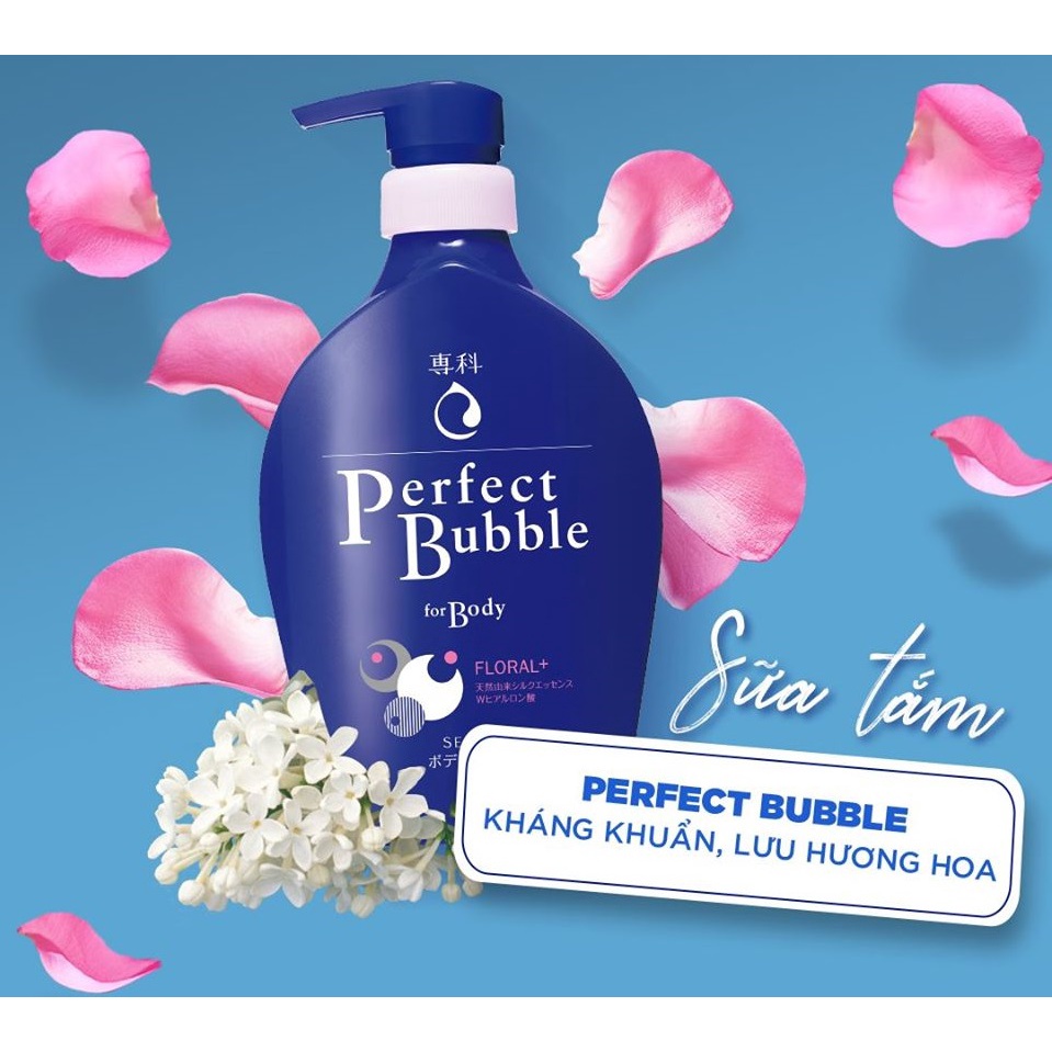 Sữa tắm tạo bọt Senka Perfect Bubble hương hoa tươi mát (500ml)