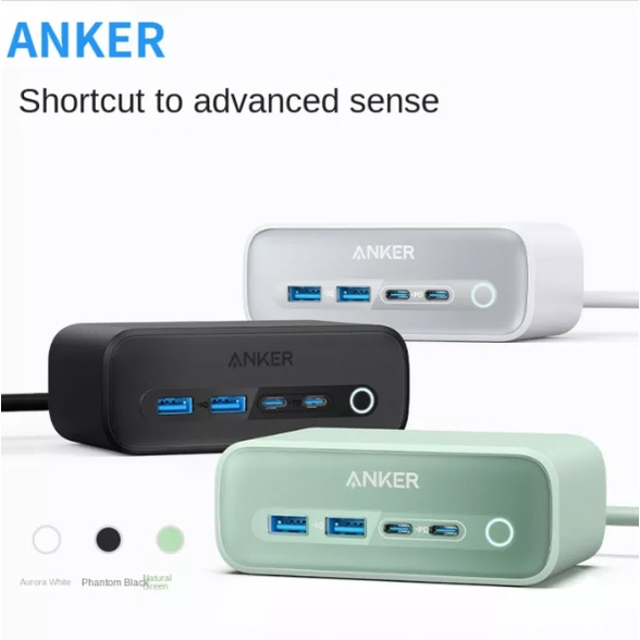 Sạc 6 Cổng kiêm Ổ Cắm Điện Anker 525 67W - A91C0