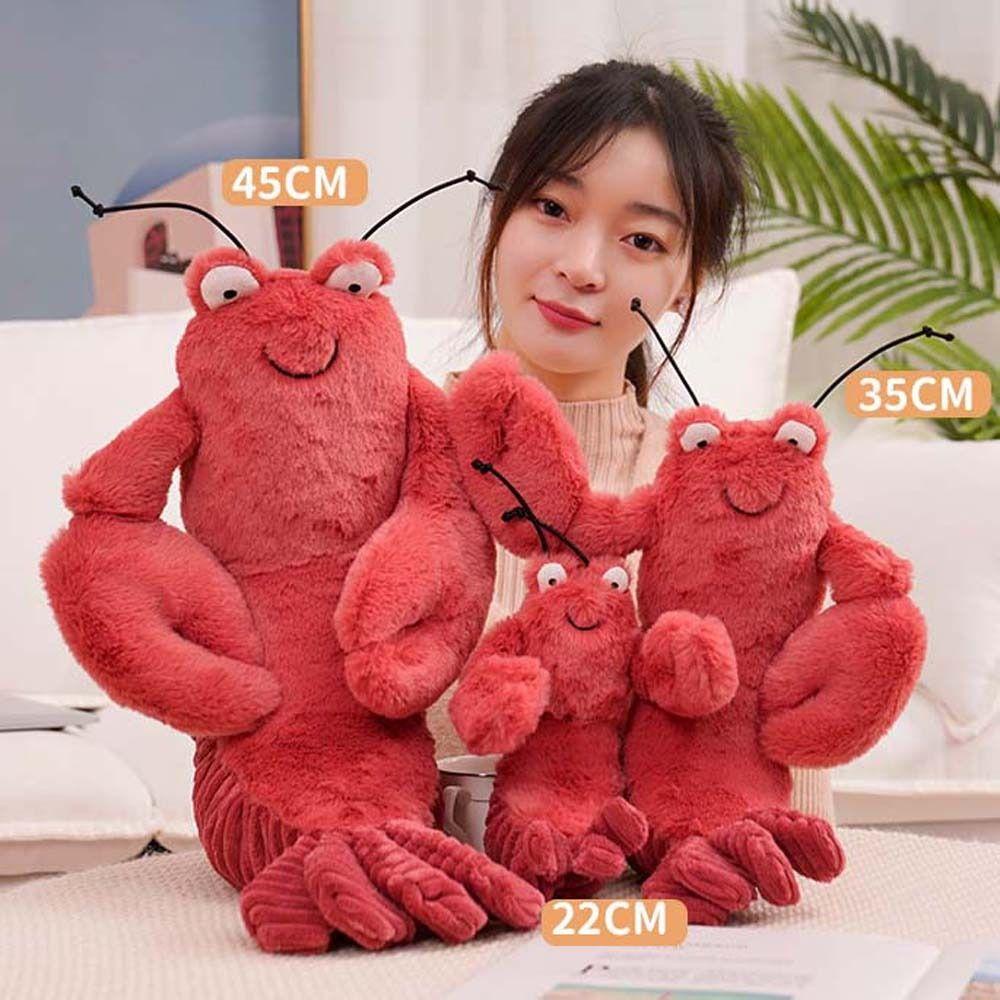 NICKOLAS Đồ chơi nhồi bông Hình Tôm Hùm Mềm Mại Vui Nhộn Trang Trí Nhà Cửa