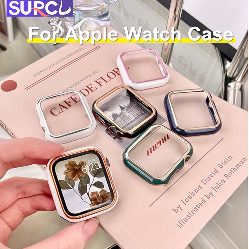 Ốp Bảo Vệ Bằng PC Cứng Hai Màu Dành Cho Apple Watch Series 8 745mm 41mm 6 SE 5 4 3 2 SE iWatch 38mm 42mm 40mm 44mm 41mm 45mm