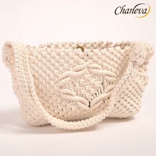 Túi Macrame Cầm Tay Túi Macrame Đeo Chéo Màu Trắng Kem Túi Xách Macrame Xách Tay Handmade