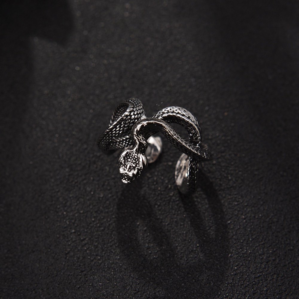 Nhẫn Hình Rắn Phong Cách Punk Hip Hop Thời Trang Cho Nam Và Nữ