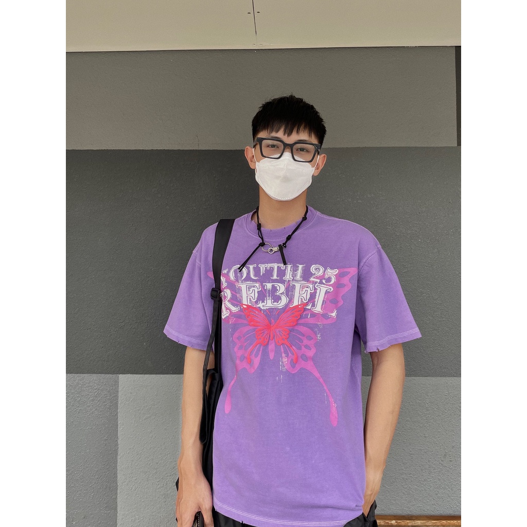 Youth25 Áo Thun "VIOLETTEE" Màu Tím