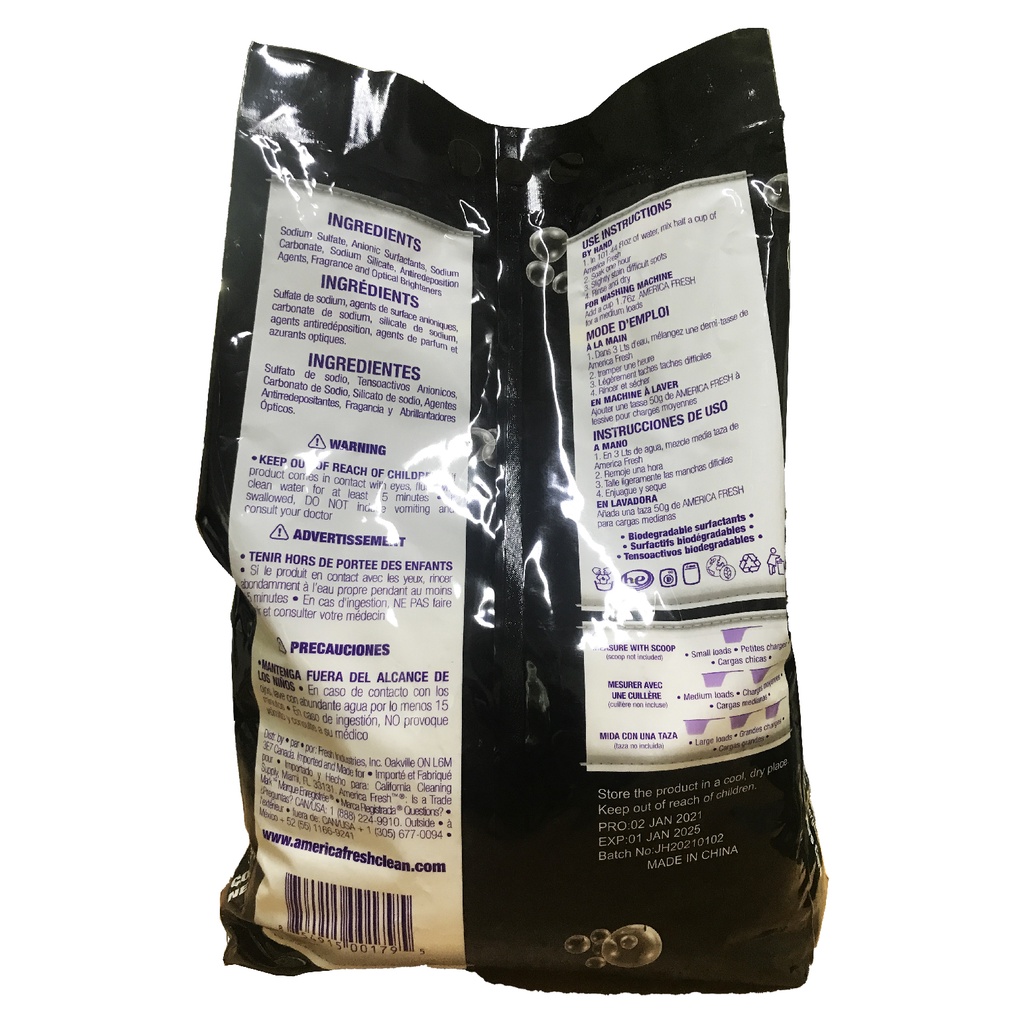 Bột giặt America Fresh Original Fragrance 5kg
