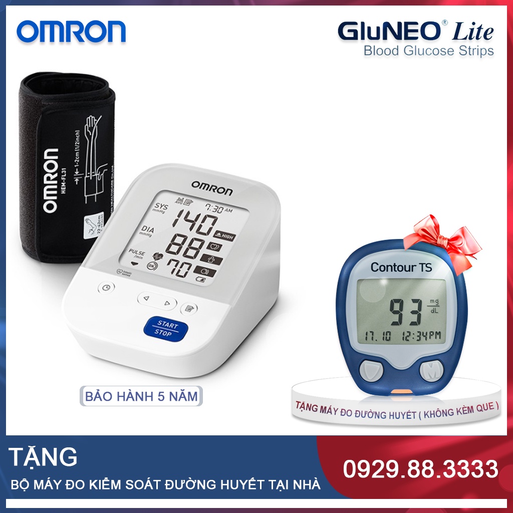 Máy đo huyết áp tự động Omron HEM-7156 ( Mua 1 Tặng 1 )