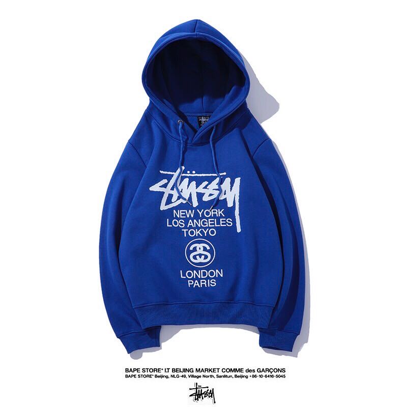 Áo Hoodie Stussy 100% Chính Hãng Dáng Rộng Tay Dài Phong Cách Thể Thao Thời Trang Cho Nam Và Nữ