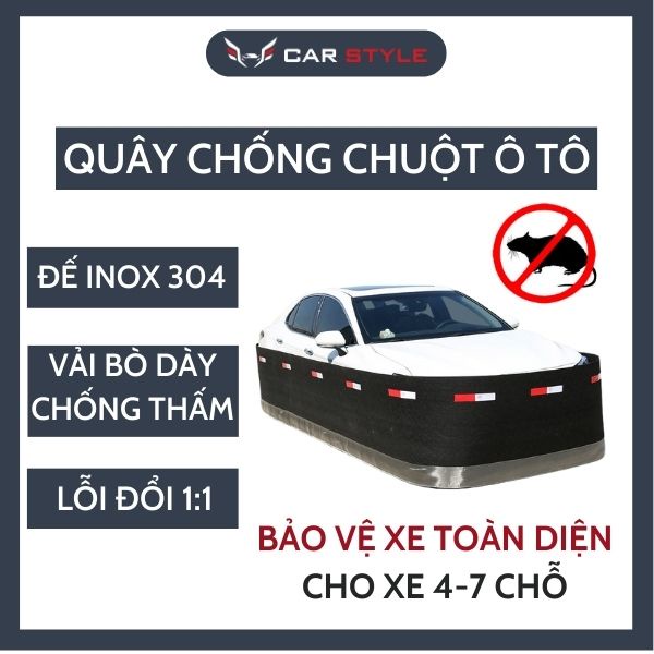 Quây chống chuột ô tô cho các loại xe 4 - 7 chỗ ngăn triệt để chuột chui vào cắn dây điện tha rác lên khoang cốp
