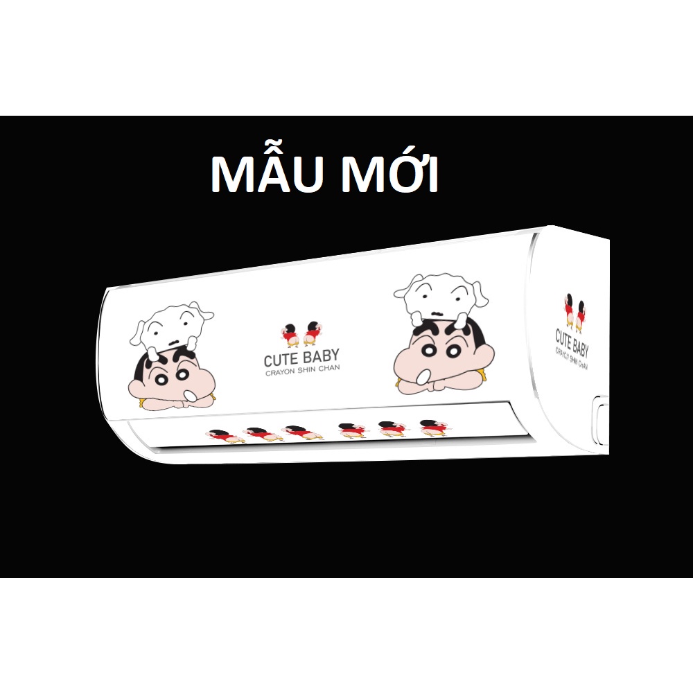 Decal dán máy lạnh SHIN BÚT CHÌ full 4 mặt - Máy điều hòa