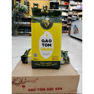 Gạo tôm vàng st25 hữu cơ