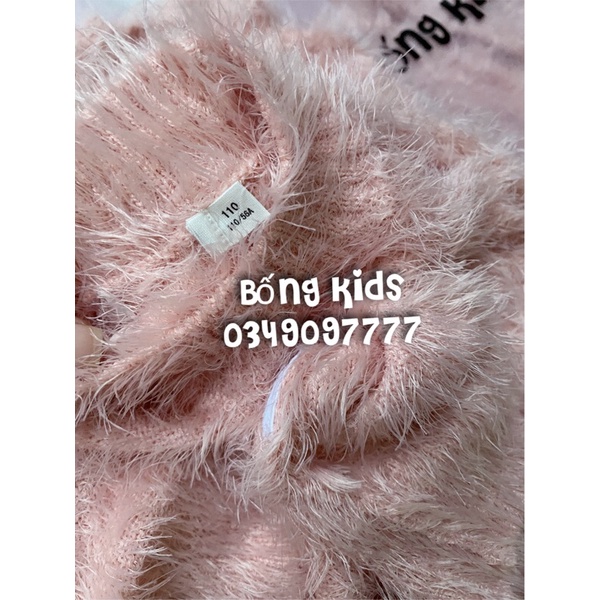Áo Len Bé Gái Lông Tho Hồng