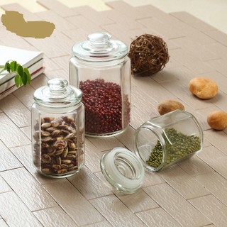 [COMBO 2] Hủ thủy tinh 550ml đựng gia vị, các loại hạt. Hộp đựng thức phẩm có nắp an toàn - dung tích 550ml