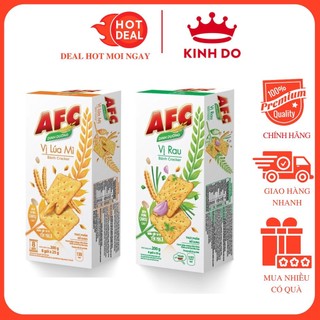 Bánh AFC Kinh Đô  Size Nhỏ Vị Rau Cải/Cracker Lúa Mì Hộp 100G
