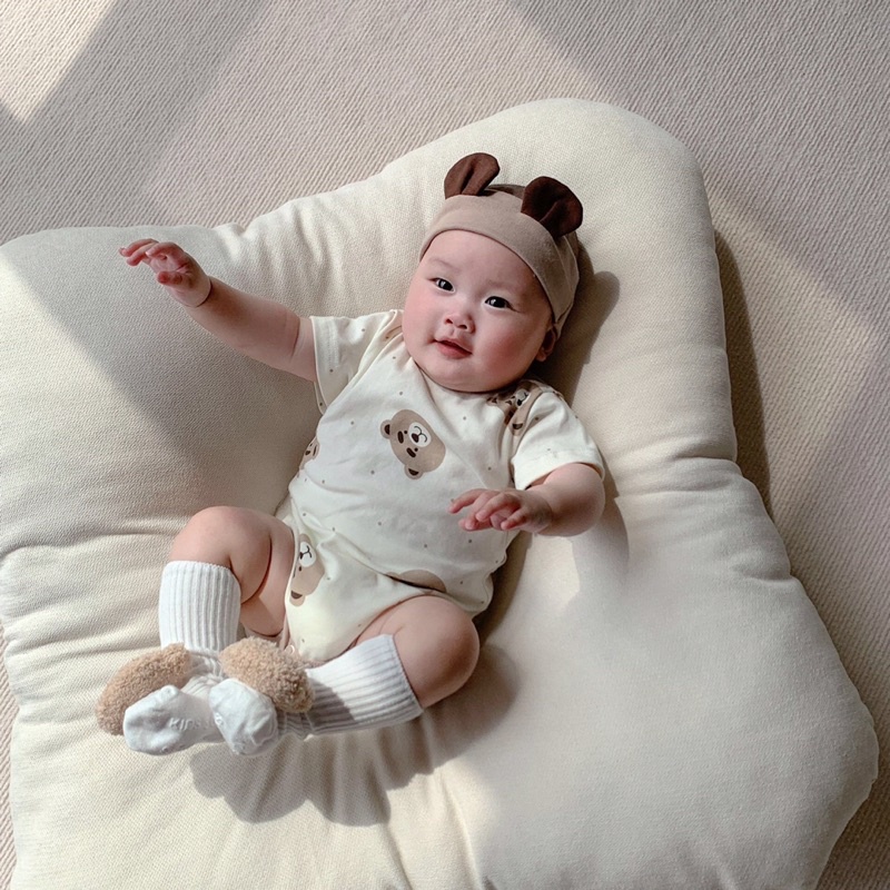 Tất vớ gấu bear bông xù style hàn quốc cho bé trai bé gái trẻ sơ sinh - Hàng loại 1 - LunaKids