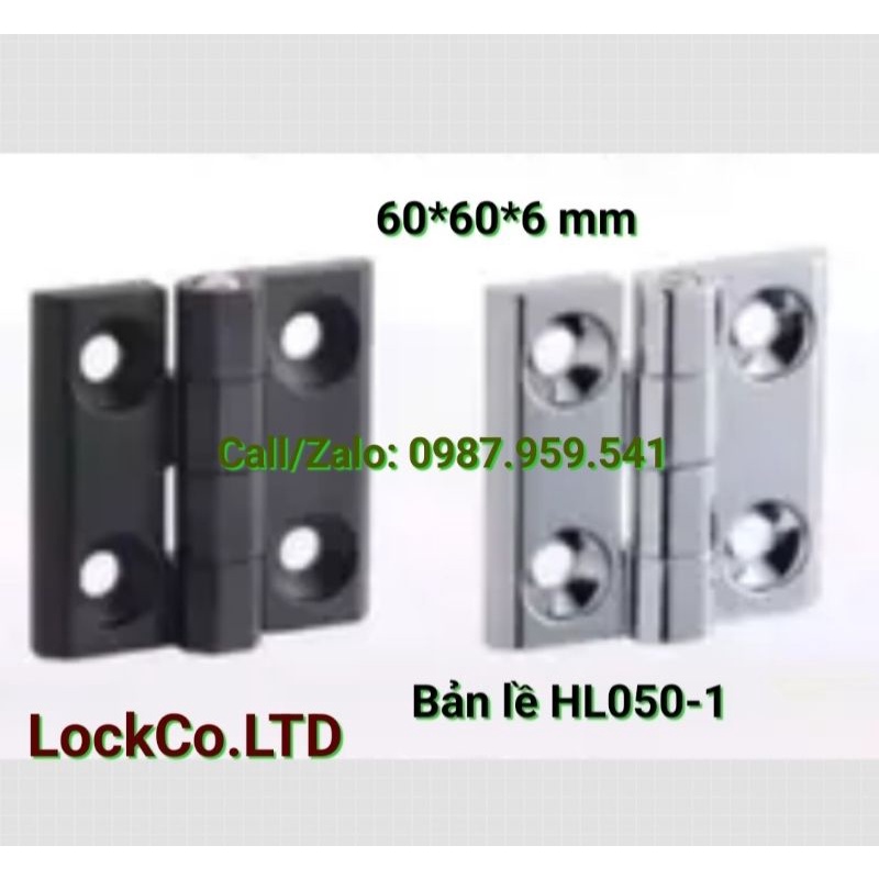 Bản lề HL050-1-Bản lề 4 lỗ- Bản lề tủ điện