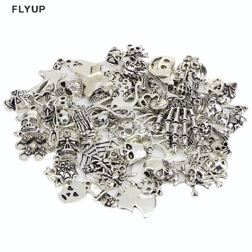 Bộ 60 Mặt Dây Chuyền Bạc Phong Cách Halloween Độc Đáo