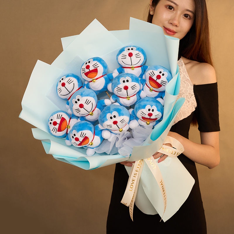 Bó Hoa Dâu Tây / Gấu Nhồi Bông Thiết Kế Sáng Tạo Dùng Làm Quà Tặng