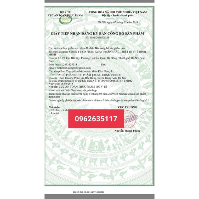 Kisu Giảm Cân 20v chính hãng có tem chuẩn công ty