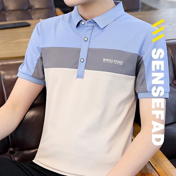 Áo thun polo nam có cổ tay ngắn mẫu đẹp 2023 chất thun cotton 4c thoải mái thoáng mát lịch lãm