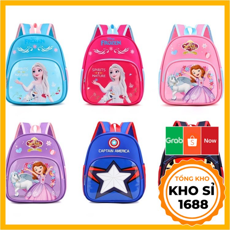 Balo mẫu giáo cho bé trai bé gái cặp sách đi học mầm non cho trẻ em quà tăng sinh nhật E983