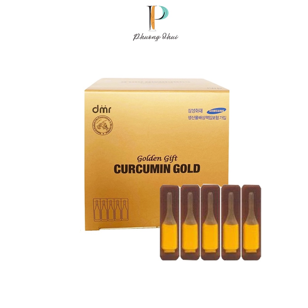 Tinh Chất Nghệ Nano Golden Gift Curcumin Gold Hàn Quốc 50 Tép - Hỗ Trợ Sức Khỏe Và Sắc Đẹp