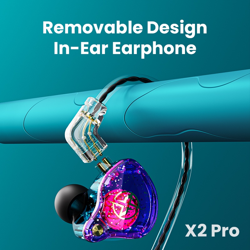Tai Nghe Có Dây X2 Pro 3.5mm Âm Thanh HiFi Sống Động KZ EDX TRN MT1