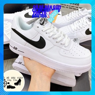[Giày_Thể Thao AF1 trắng vệt đen đế nam nữ] Giày SNEAKER vệt đen full box bill phụ kiện, phối đồ cực đẹp FULL BILL BOX