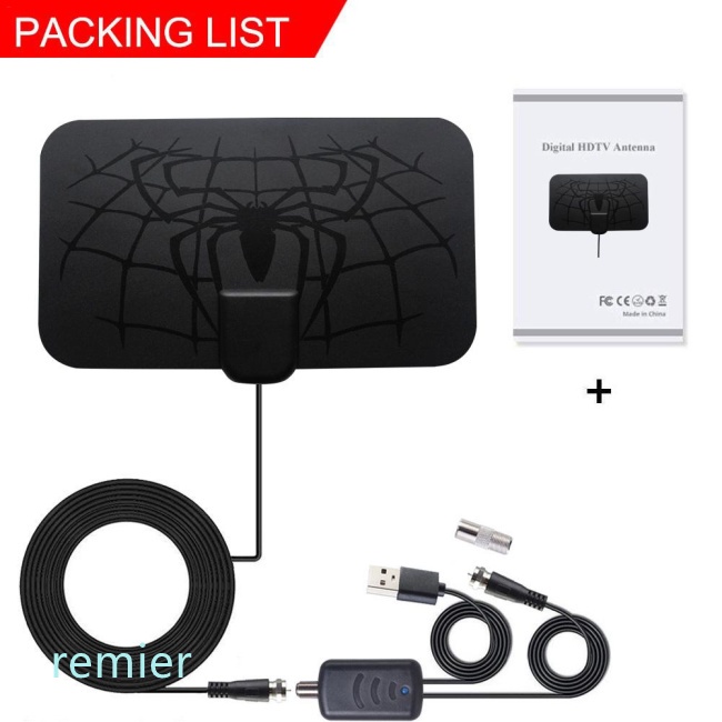 Ăng Ten Hdtv Kỹ Thuật Số Khuếch Đại Tín Hiệu Có Thể Tháo Rời Hd Kênh Nhện