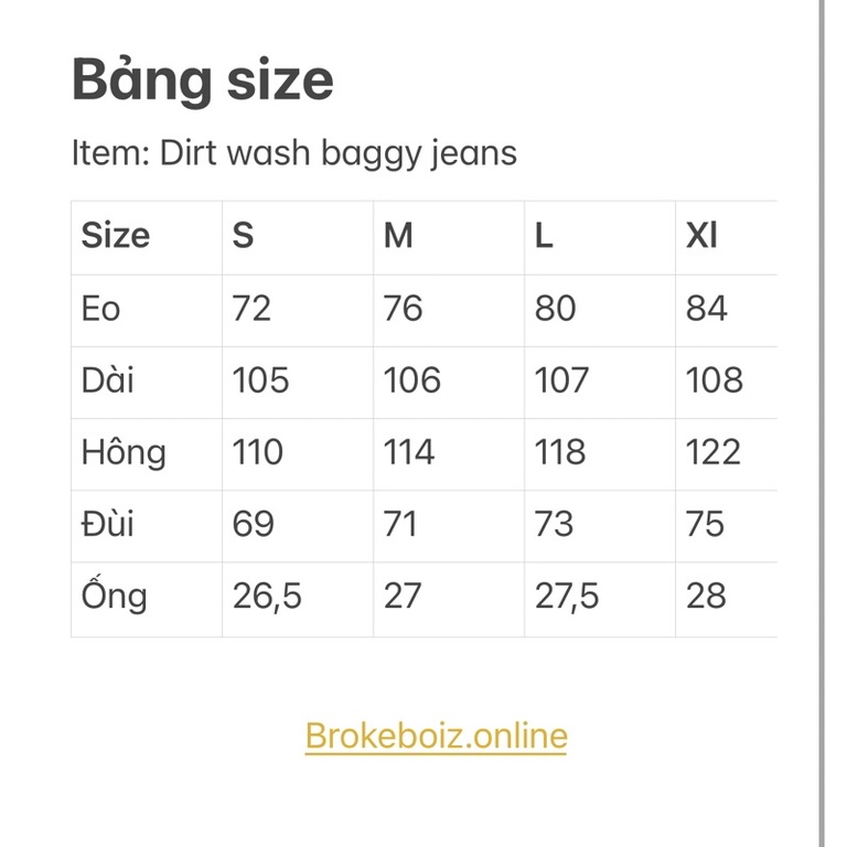Quần jeans dáng baggy màu dirt wash phong cách streetwear