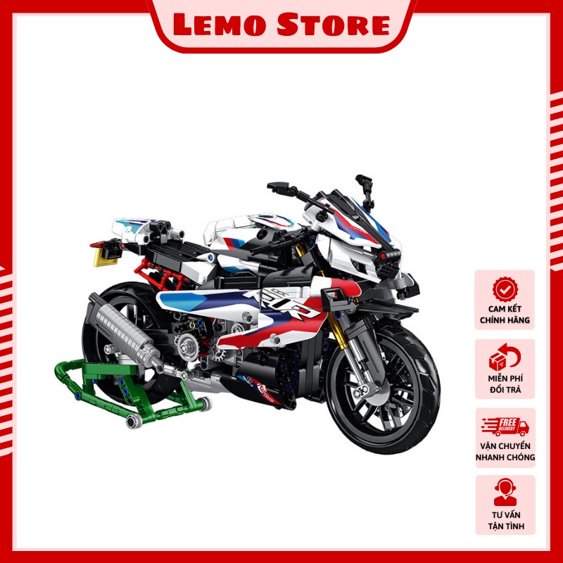 Bộ Đồ Chơi Xếp Hình Technic BMW M1000RR Motorcycle Xe Đua Phân Khối Lớn Tỉ Lệ 1:6- Đồ Chơi Lắp Ráp T