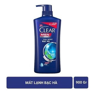 Dầu gội clear men bạc hà 900g