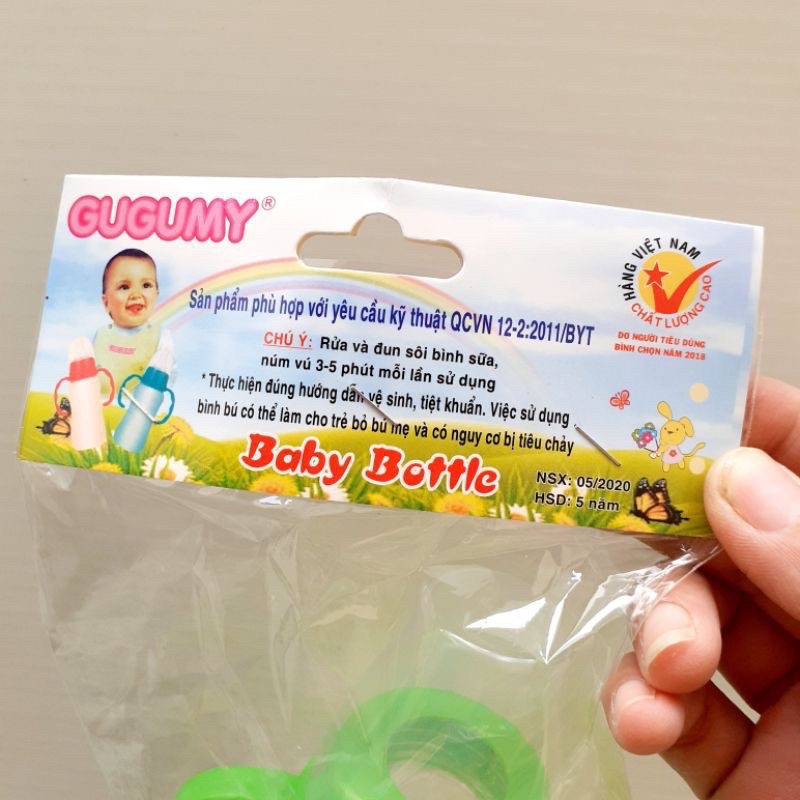 Bình sữa e bé GUGUMY 250ml - Mẫu có tay cầm or không