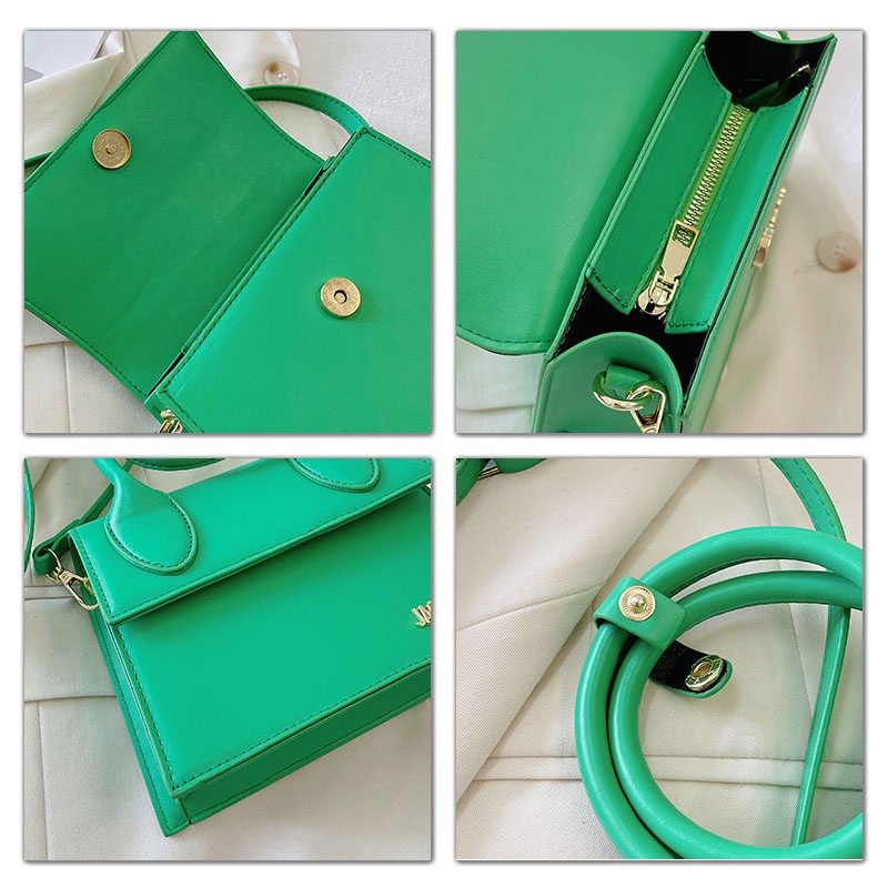 MISCHA Túi Xách Da PU Màu Trơn Phong Cách Phương Tây Thời Trang Cho Nữ