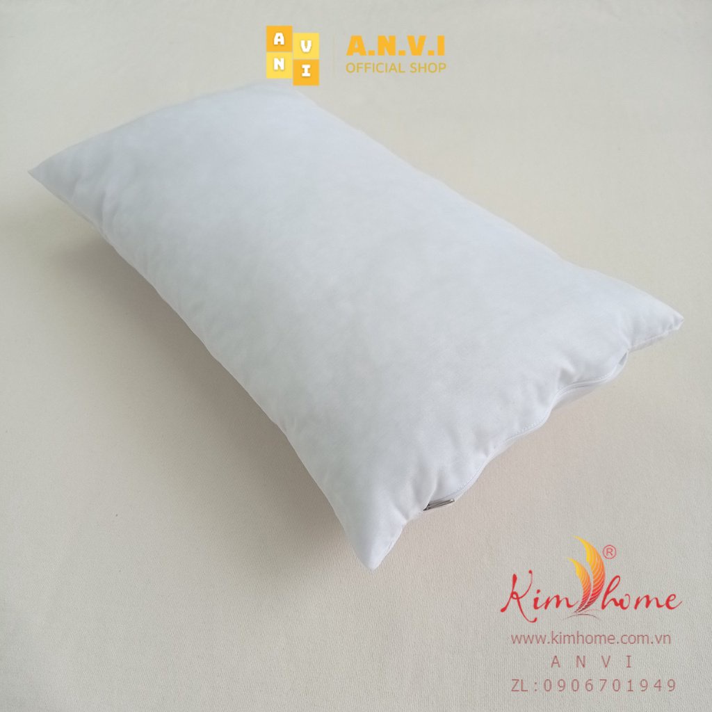 Ruột gối nằm ngủ cho bé KHÔNG kèm vỏ gối - Ruột gối đủ size 20x40cm, 30x40cm, 30x50cm quy cách có hoặc không có khoá kéo