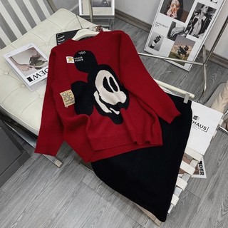 [Về Sẵn] Áo Len Mickey Đỏ Siêu Xinh L1