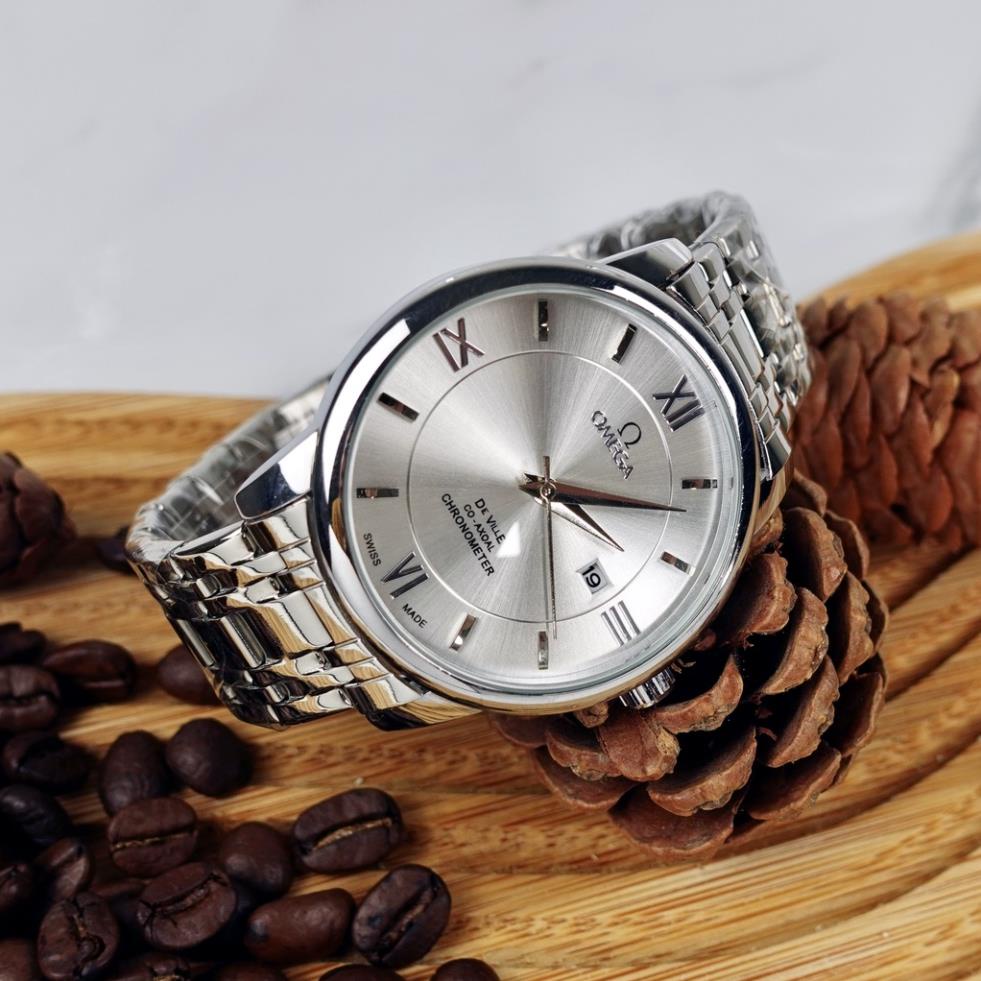 Đồng Hồ Nam OMEG Dây Đúc Kim Trôi Khóa Bướm Size 40mm Kính Cong Chống Nước Bảo Hành 24 Tháng - Mã Omeg