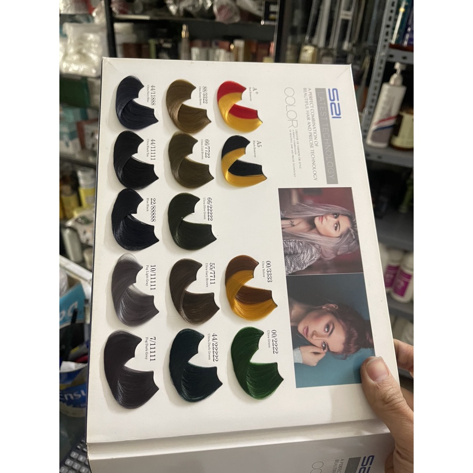 Màu nhuộm tóc collagen S21 Lên màu trực tiếp 1 đập 100ml cho salon