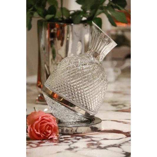 Bình đựng rượu - Bình thở rượu vang - Decanter xoay 360.