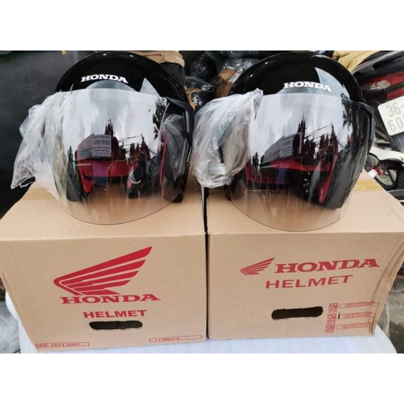 Nón/mũ honda 3/4 siêu phẩm nhập Indonesia sản xuất.có trầy xước.