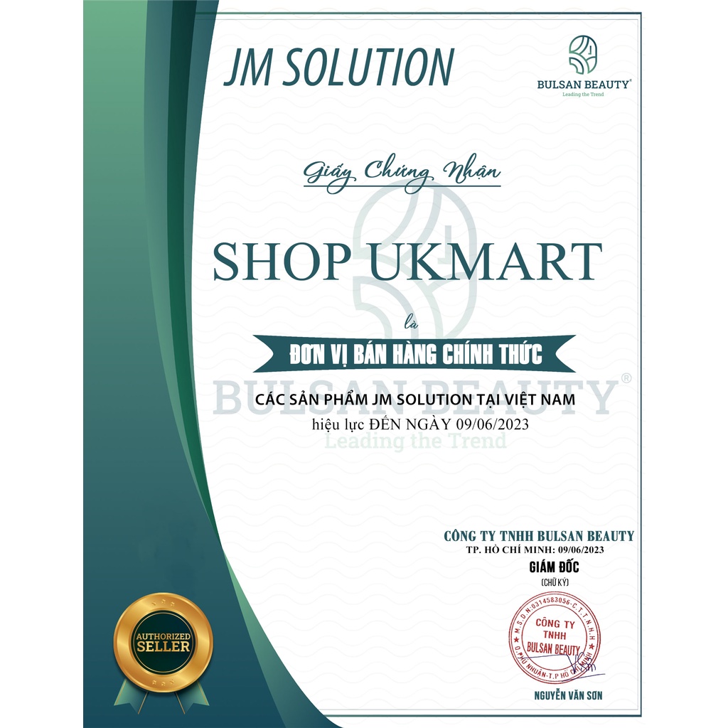 Mặt Nạ JM solution Mask 30ml Cấp Ẩm Dưỡng Trắng Phục Hồi Da Chăm Sóc Da Toàn Diện Căng Bóng Từ Hàn Quốc